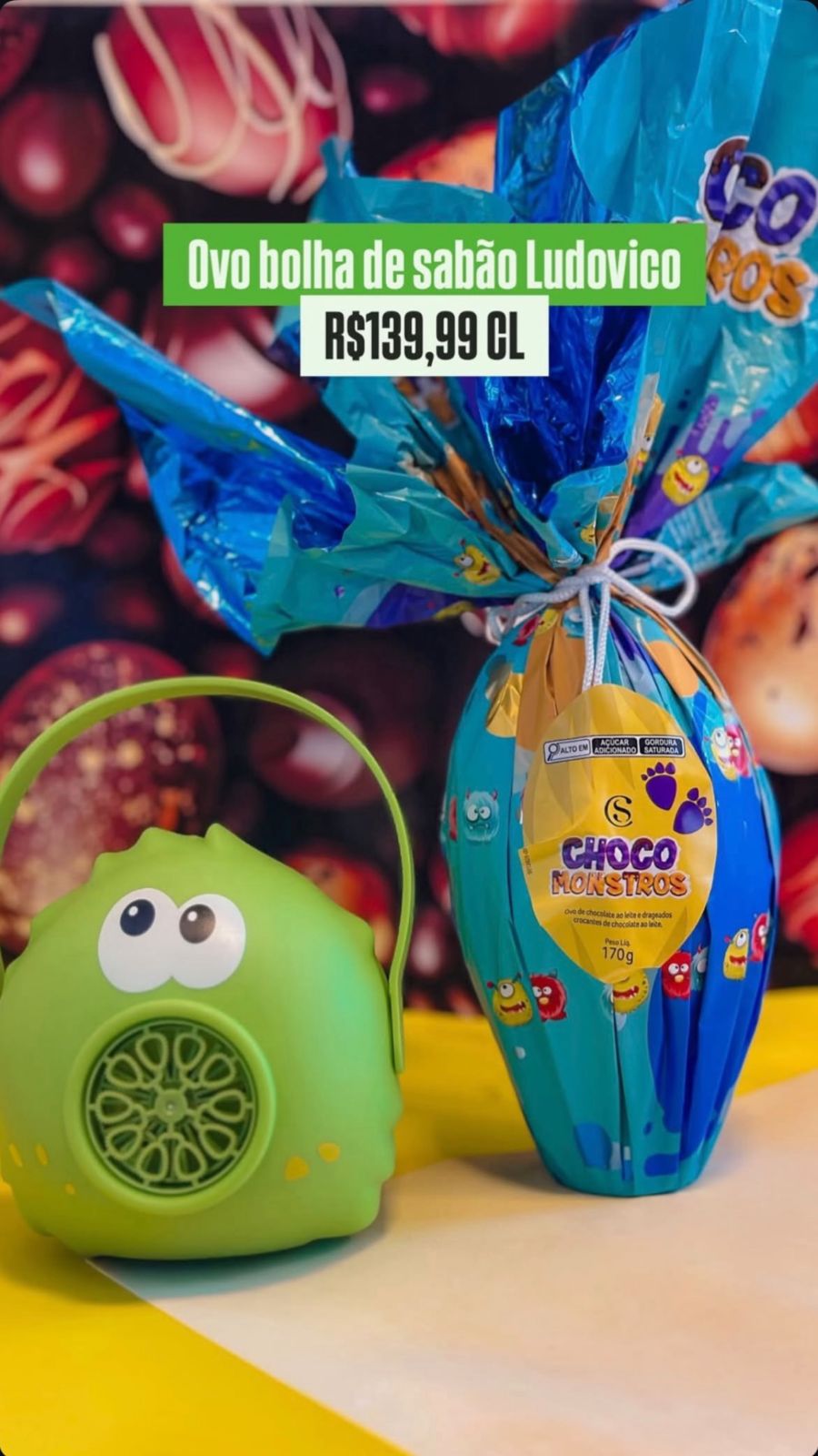 Monster Bubble Deluxe – Ovo + Máquina de Bolhas Ludovico